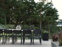 Naos Matbord 220-320 cm Svart/Teak