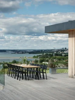 Naos Matbord 220-320 cm Svart/Teak