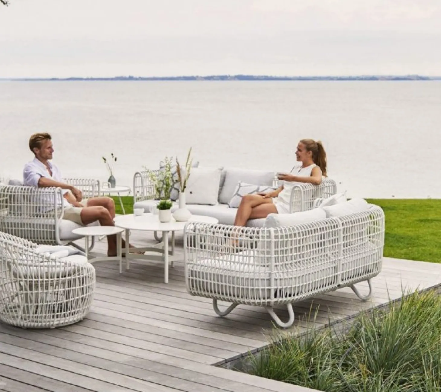 Nest 3-sits Soffa White