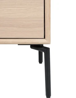 Oculus Mediabänk 176 cm Svart Ek