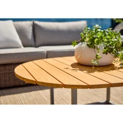 Olive Soffbord 110x80 cm Khaki/Bambu