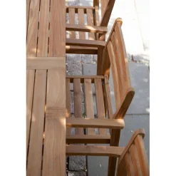 Oxford/Rosenholm Trädgårdsbord 210x90 cm i Teak
