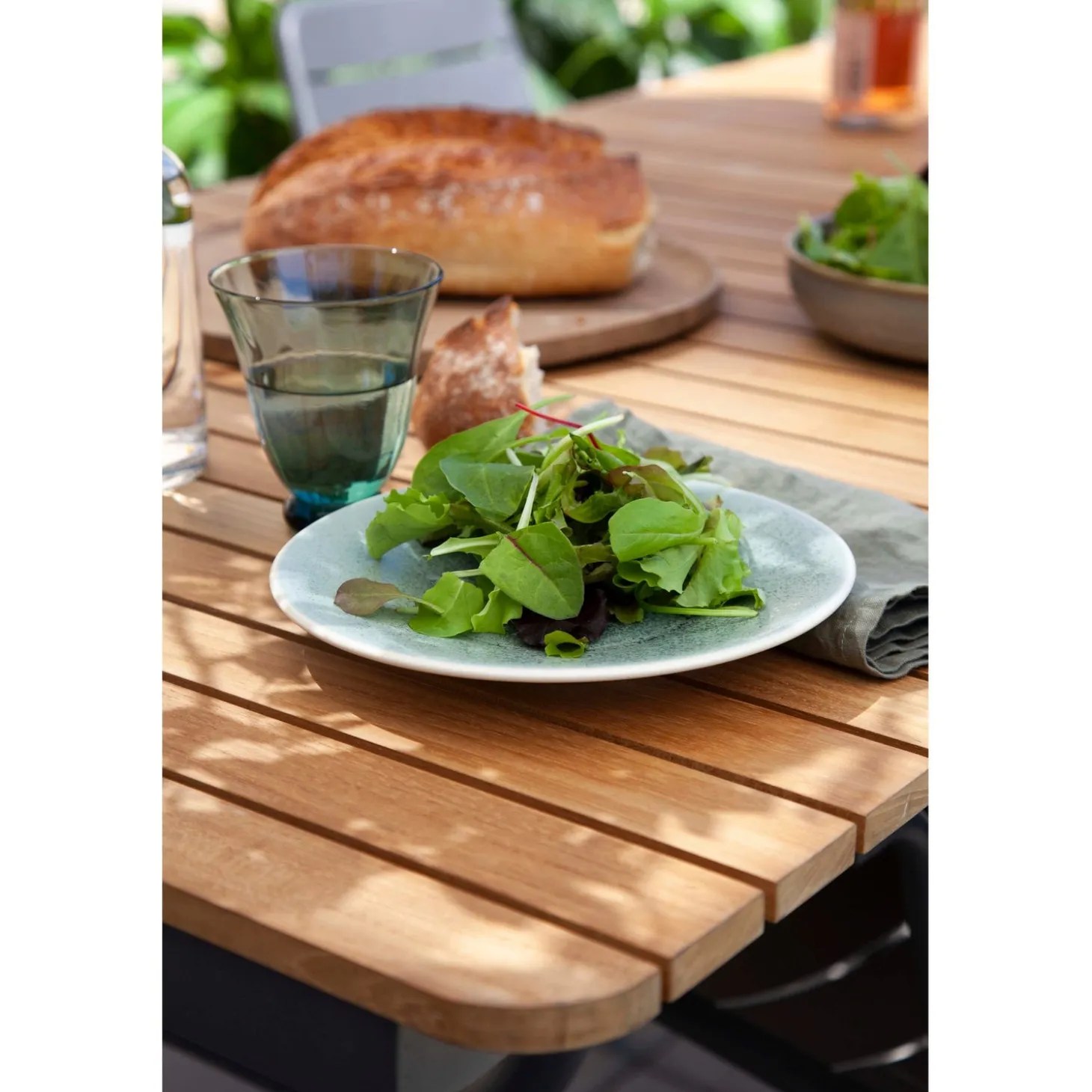 Parc Antracit/Teak Trädgårdsbord