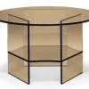 Pepe Soffbord Glas 70cm Bronze