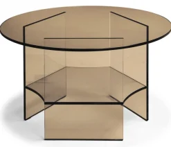 Pepe Soffbord Glas 70cm Bronze