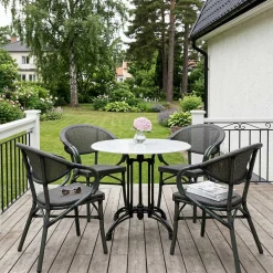 Äppelhed Caféstol Skogsgrön