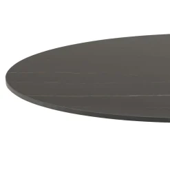 Rennes Matbord Rund 90 cm Svart Grantham