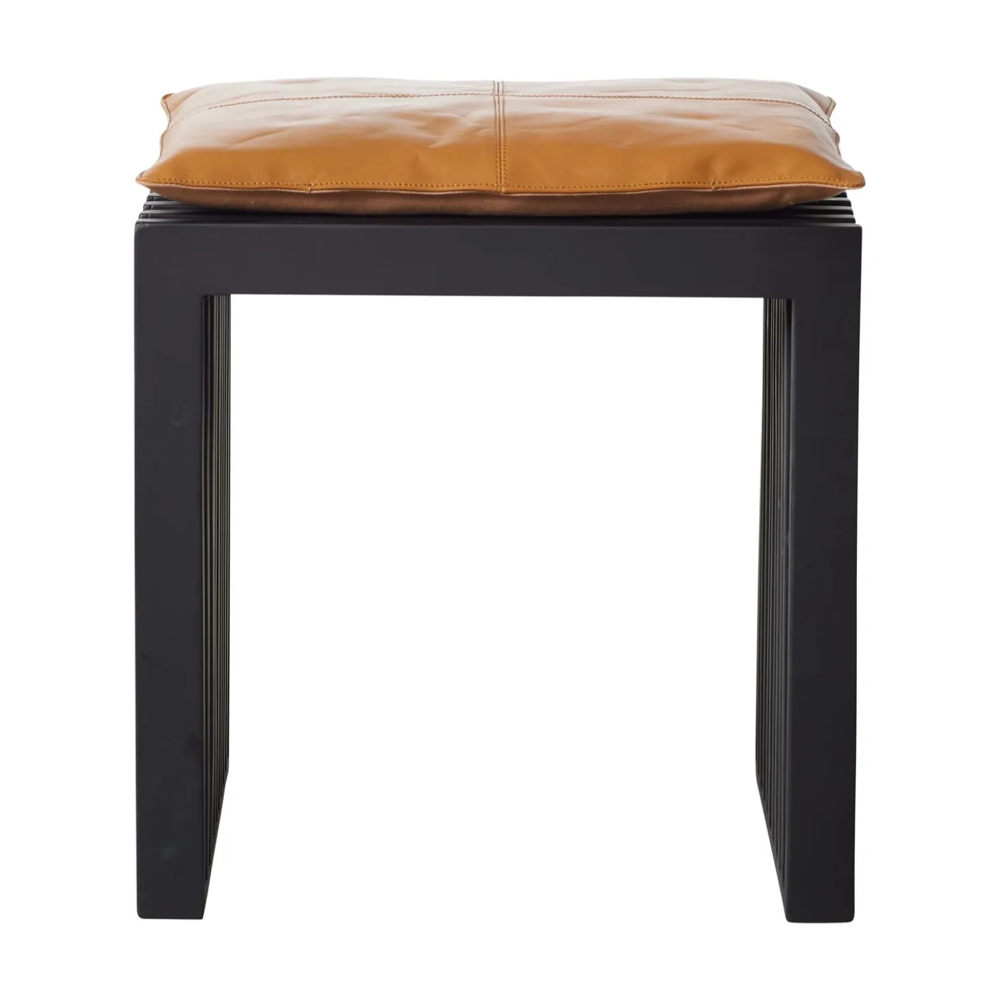 Rib Set Pall Svart Mahogny, Ljusbrun Sittdyna