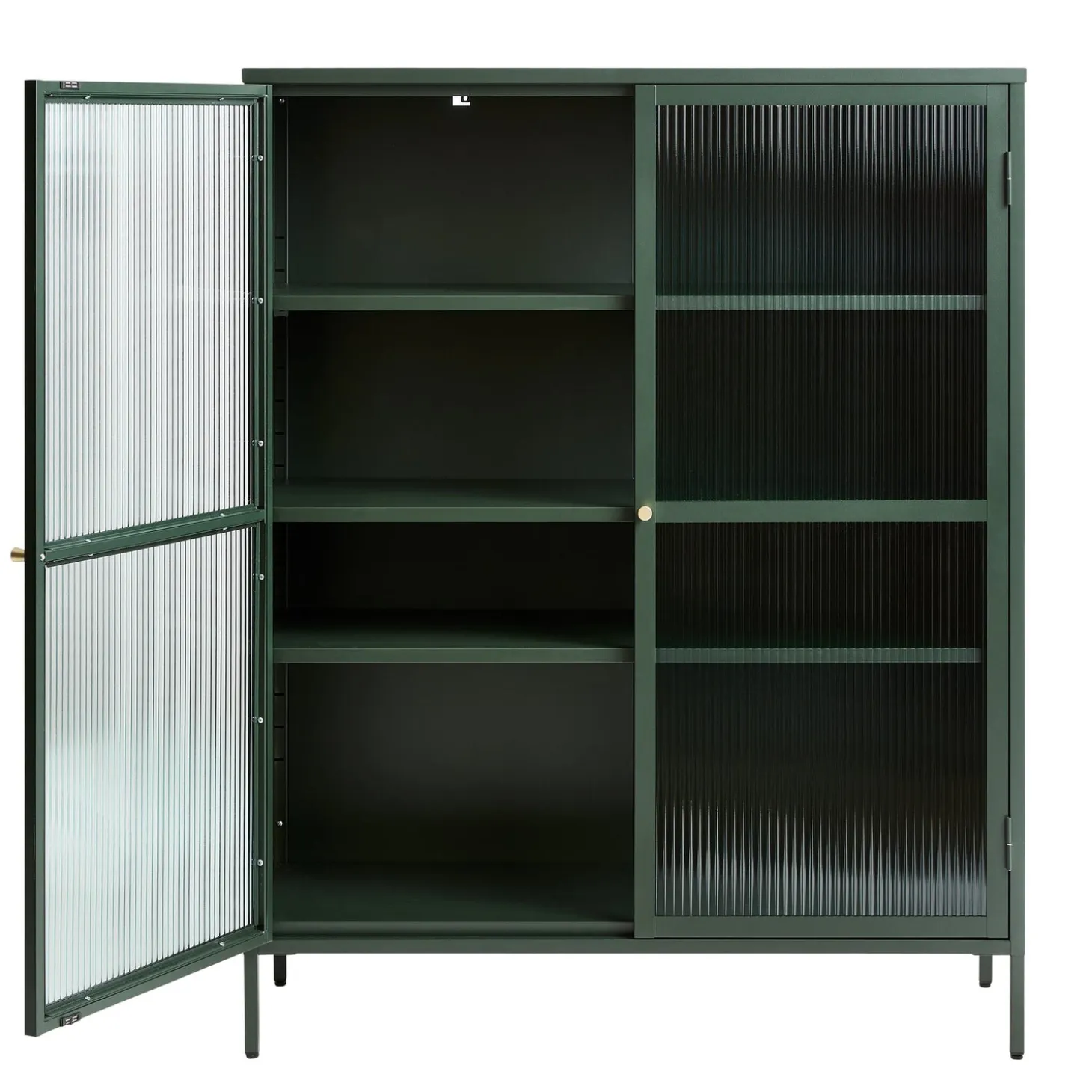 Riviera Vitrinskåp 140 cm Grön