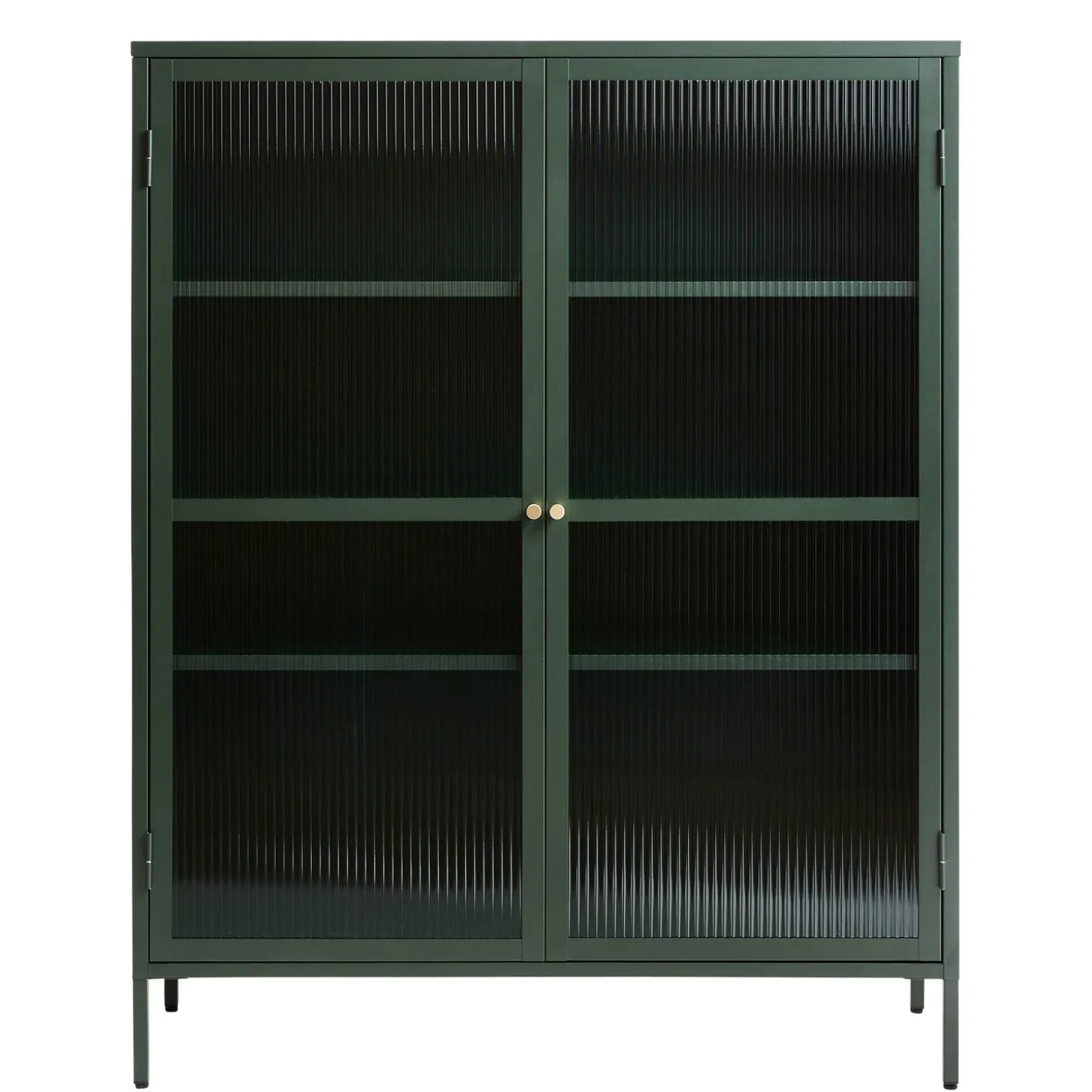 Riviera Vitrinskåp 140 cm Grön