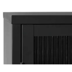 Riviera Vitrinskåp 140 cm Svart