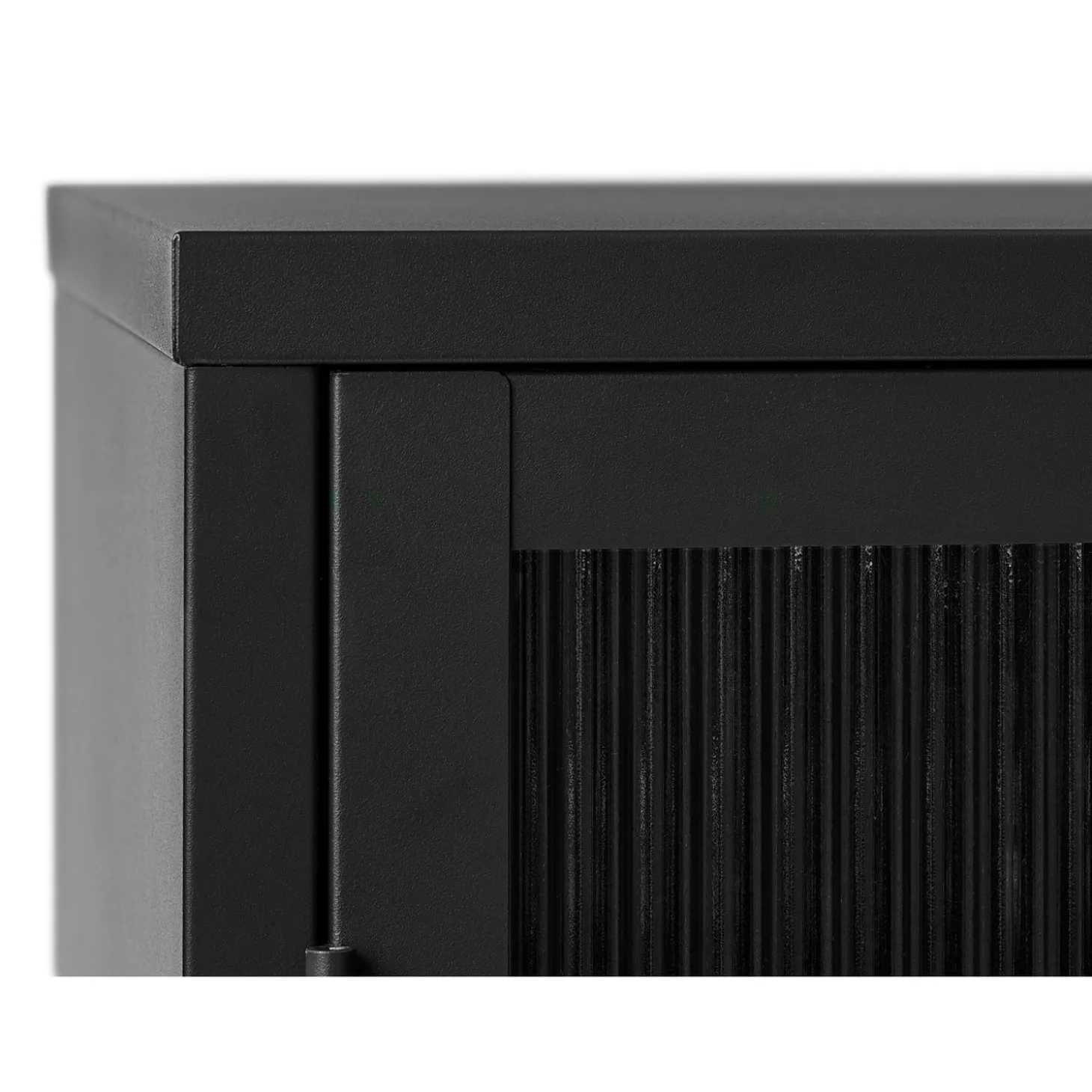 Riviera Vitrinskåp 140 cm Svart