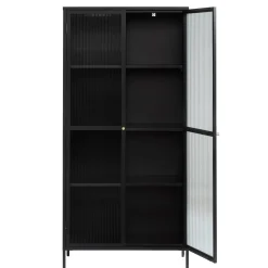 Riviera Vitrinskåp 190 cm Svart