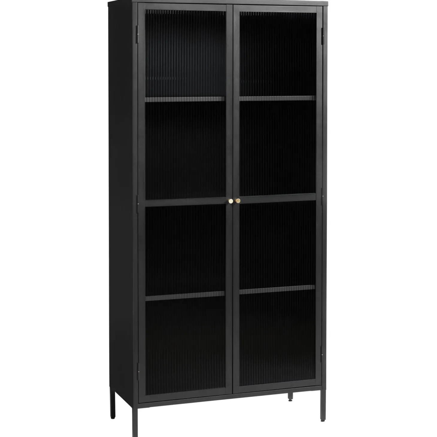 Riviera Vitrinskåp 190 cm Svart