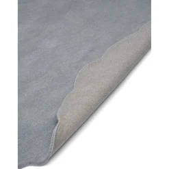 Shell Rund 120 cm Matta Blå