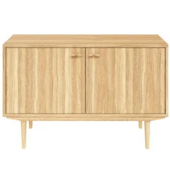 Sideboard Nr.421 2st Trädörrar 126x80 cm Oljad Ek