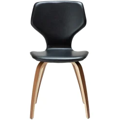 S.I.T Stol Vintage Black Art.Leather, Walnut