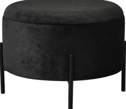 Syssna Puff med Förvaring Svart