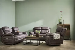 Teddy 2-Sits Reclinersoffa Manuell Brun