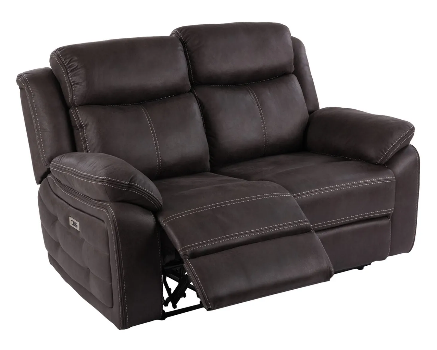 Teddy 2-Sits Reclinersoffa Manuell Brun