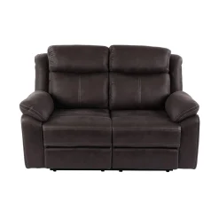 Teddy 2-Sits Reclinersoffa Manuell Brun