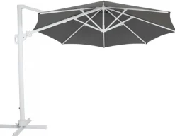 Varallo Parasoll Ø300 cm Rund Vit/Grå