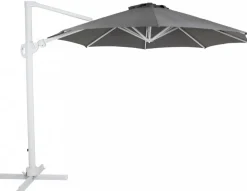 Varallo Parasoll Ø300 cm Rund Vit/Grå