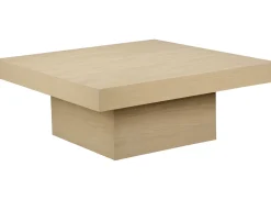 Vento Soffbord 100x100 cm Vitpigmenterad Ek