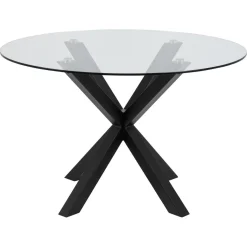 Verdun Matbord Rund 119 cm Glas