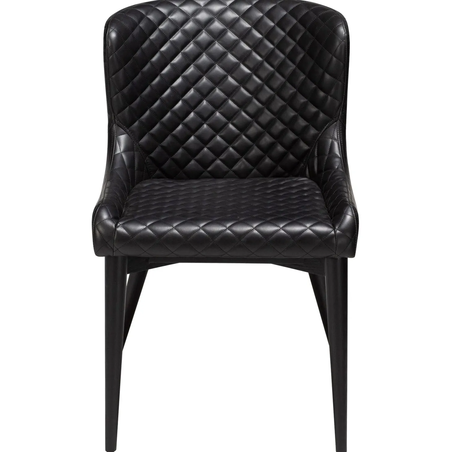 Vetro Stol Vintage Black Art.Leather, Black Oak