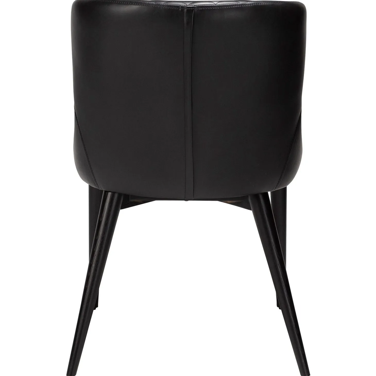 Vetro Stol Vintage Black Art.Leather, Black Oak