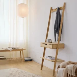 Vägghylla med Låda Bambu