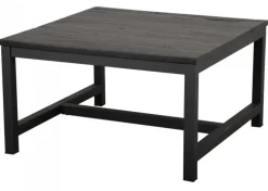 Vintage Lakrits Soffbord 80x80 Svart