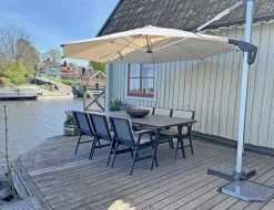 Vitoria Frihängande Parasoll 3x3m Beige
