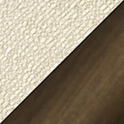 Zone Stol Simply Beige Bouclé, Antique Brass