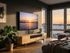 Aeris Mediabänk 233 cm Ljus Ek