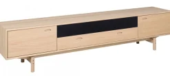 Aeris Mediabänk 233 cm Ljus Ek