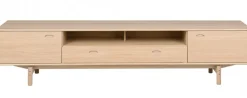 Aeris Mediabänk 233 cm Ljus Ek