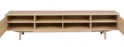 Aeris Mediabänk 233 cm Ljus Ek