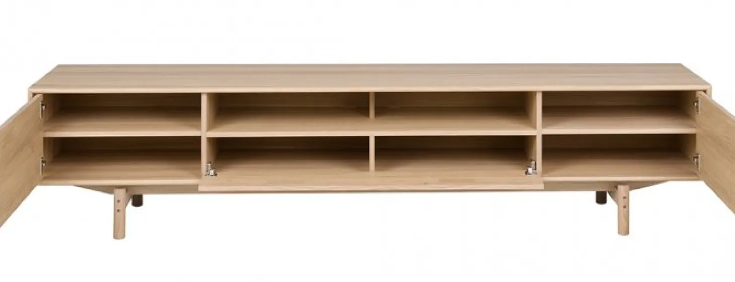 Aeris Mediabänk 233 cm Ljus Ek