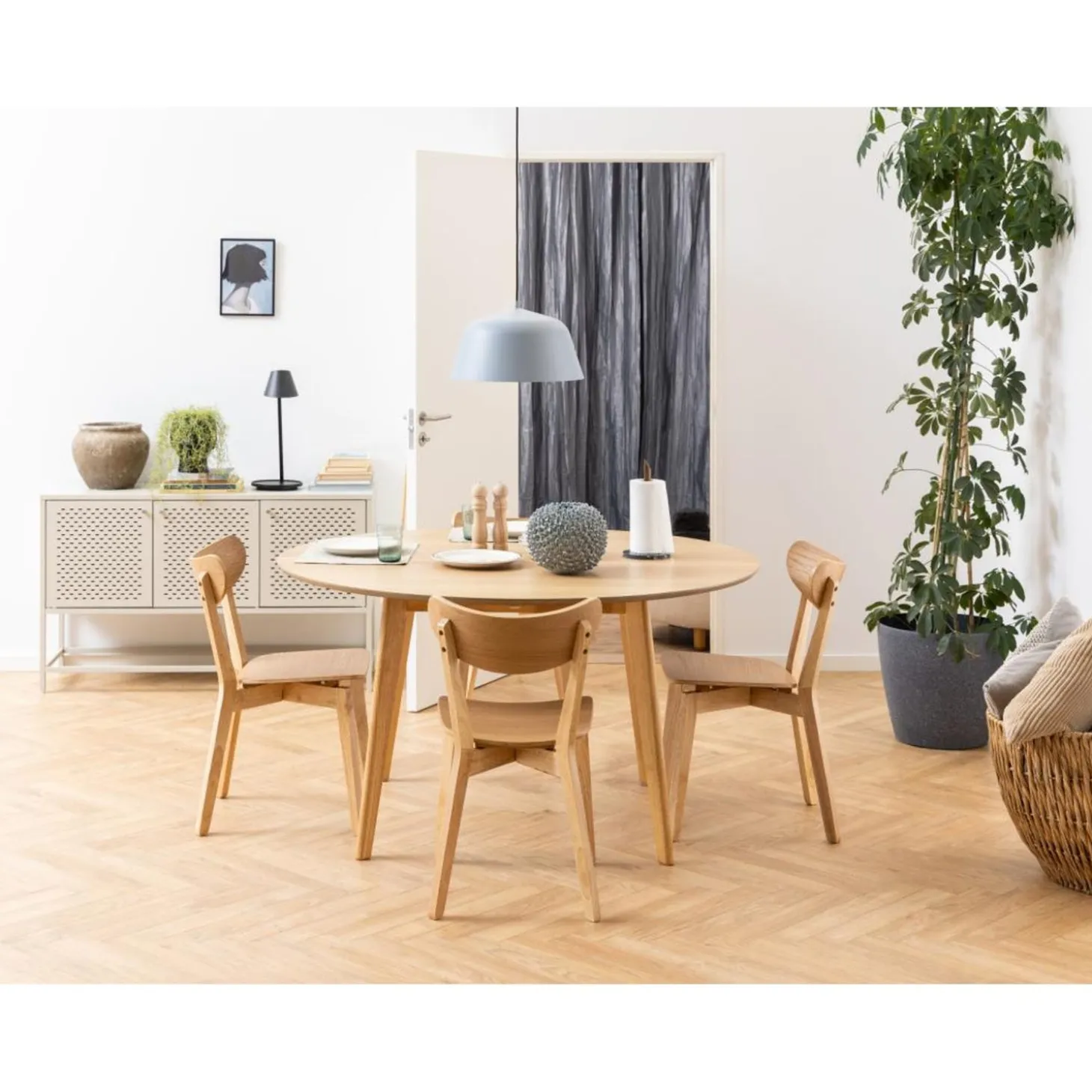 Alba Matbord Rund 140 cm Ek