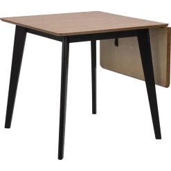 Alba Matbord 80x80/120 cm Ek/Svart