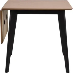 Alba Matbord 80x80/120 cm Ek/Svart