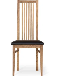 Allegro Stol Ek Svart Läder
