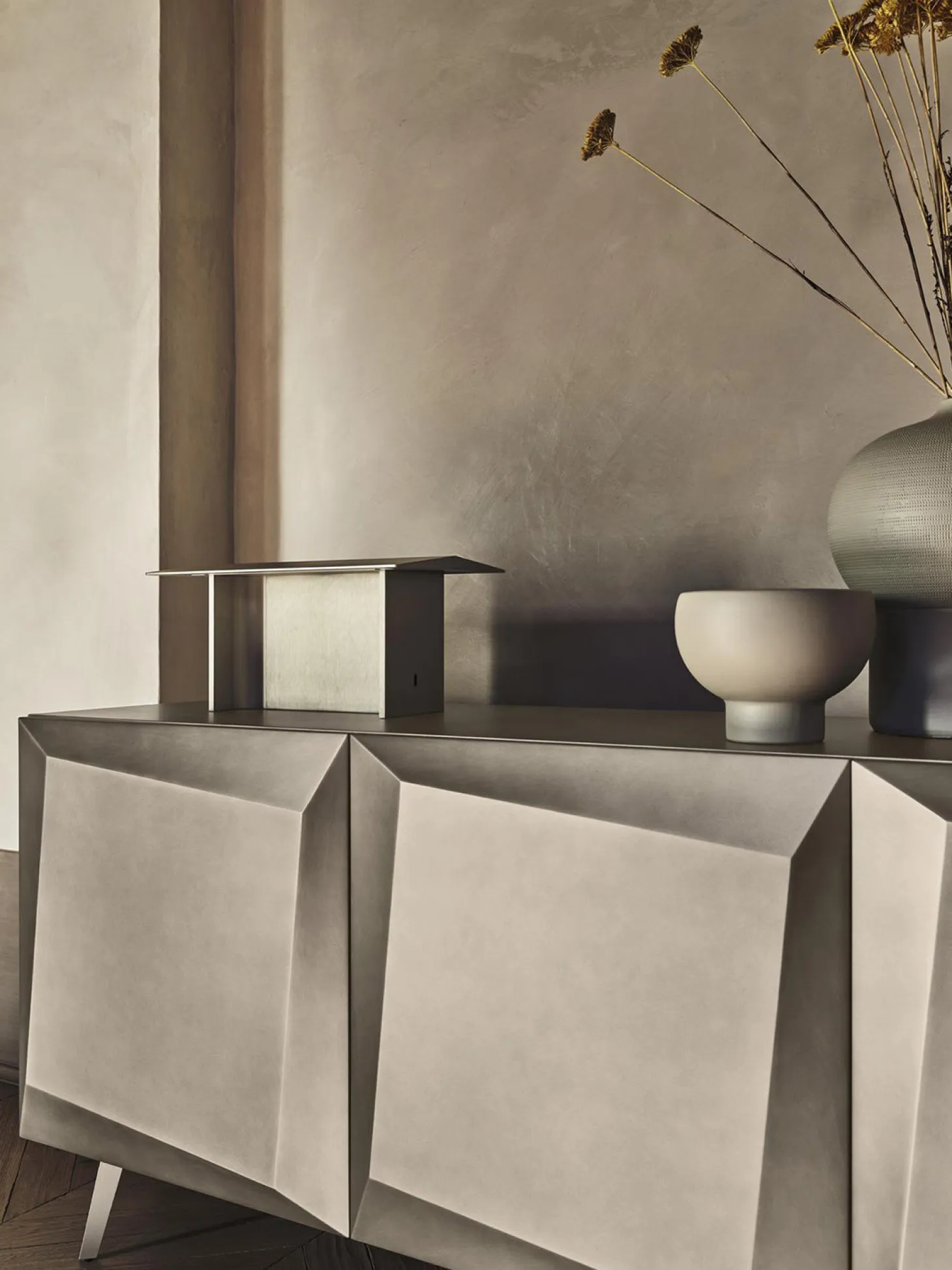 Alterego Sideoboard 4D Brushed Pearl Beige