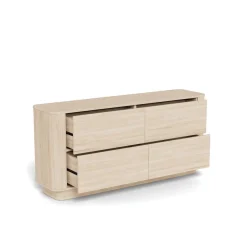 Alturo Byrå 160 cm Vitpigmenterad