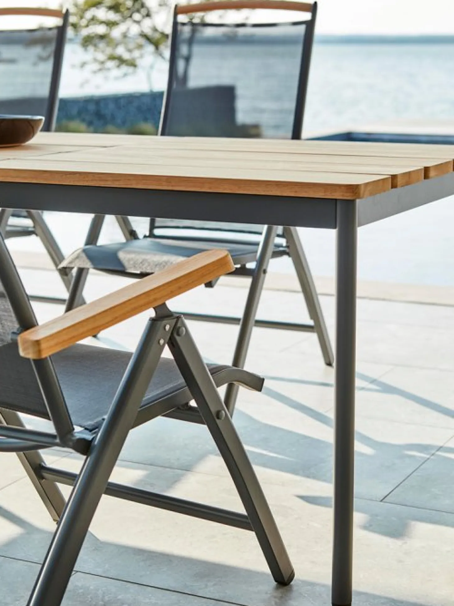Andy Positionsstol Antracit/Teak