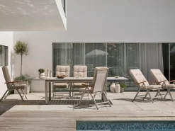 Andy Positionsstol Light Grey/Teak