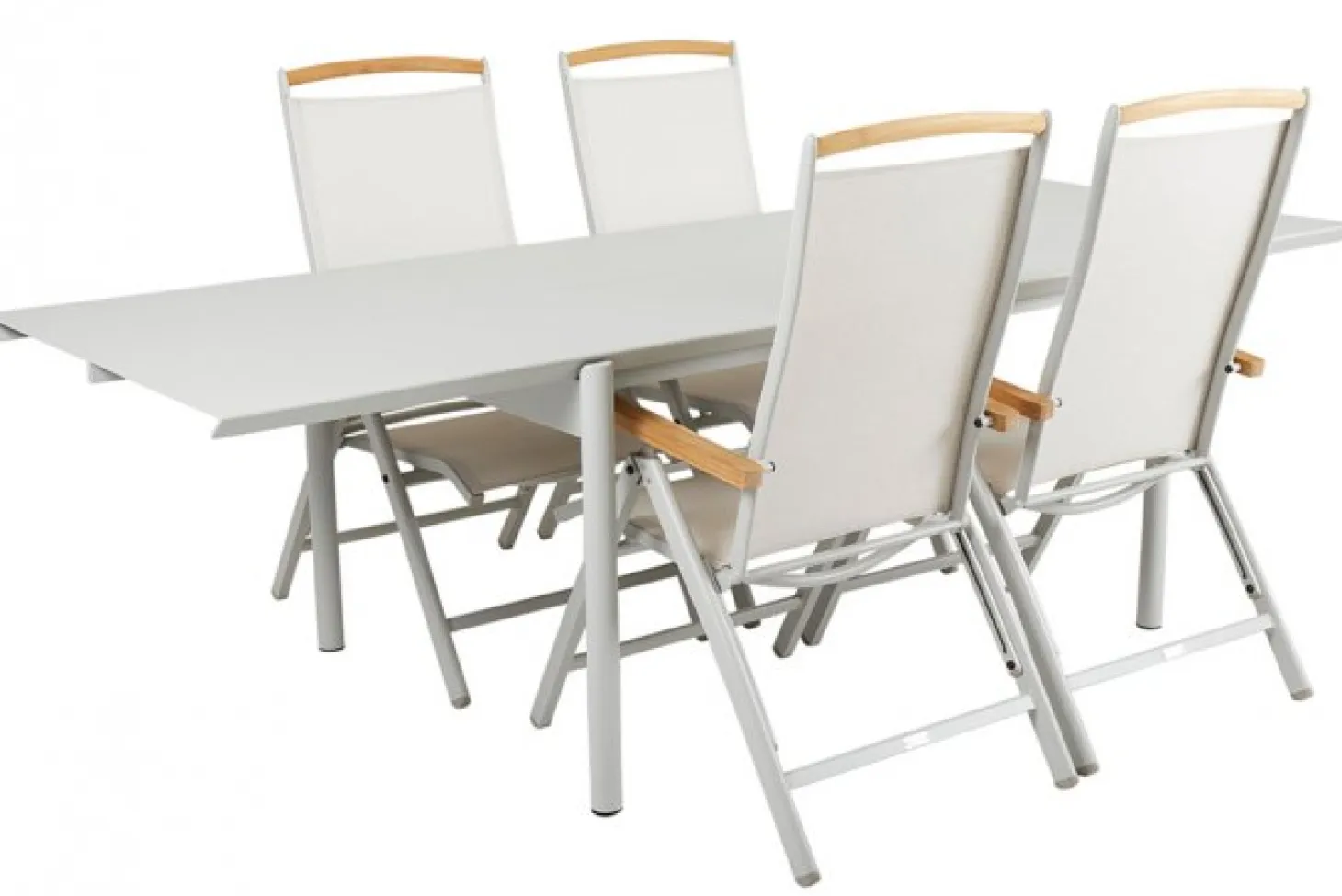 Andy Positionsstol Light Grey/Teak