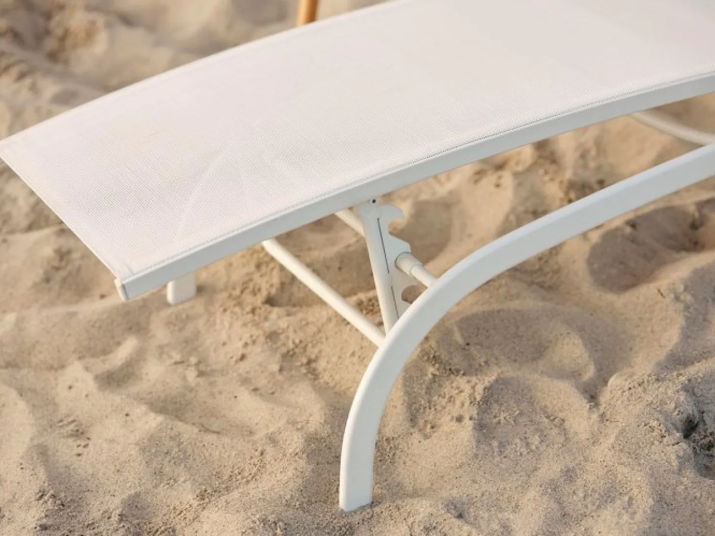Andy Vilsäng Vit/Offwhite/Teak